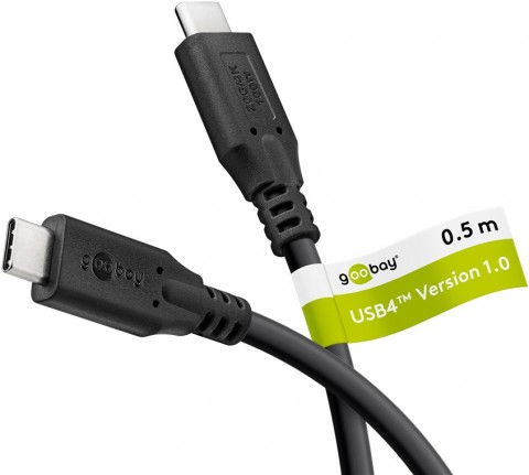 Laidas USB 3.2 C - USB 3.2 C (K-K) 0.5m Goobay 