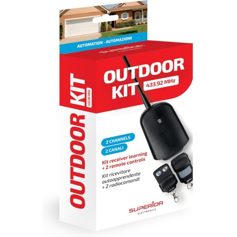 Vartų automatikos valdiklis su dviem pultais Outdoor KIT Superior 433.92MHz 