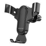 Automobilinis laikiklis telefonui tvirtinamas ant ventiliacijos grotelių, juodas (black) Borofone BH74 