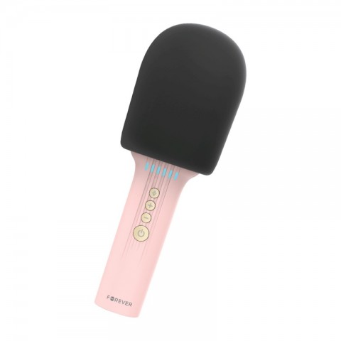Bevielis mikrofonas su kolonėle Forever BMS-500 rožinis (pink)