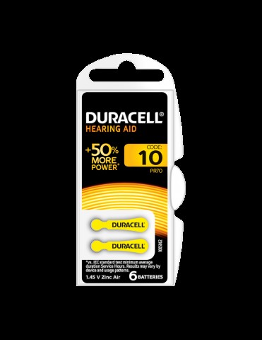 Elementas ZA10 (PR70) klausos aparatams 1.4V Duracell (vieneto kaina)