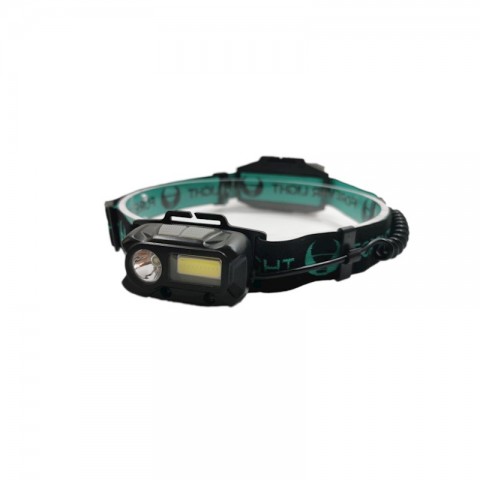LED Žibintuvėlis tvirtinamas ant galvos 3W + 3W 240lm su akumuliatoriumi XP-E Forever Light 