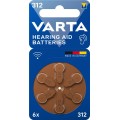 Elementas klausos aparatams V312 (PR41) 1.4V Varta (vieneto kaina)