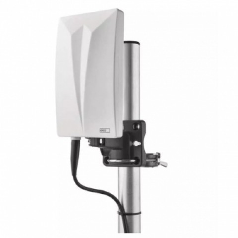 Automobilinė TV antena lauko su 5G filtru, su stiprintuvu (tinka kemperiui) juoda (black) Emos CAMP-V200
