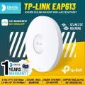 Bevielis prieigos taškas (access point) vidaus + kartotuvas Gigabit 1800Mbps Omada EAP613 TP-LINK