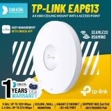 Bevielis prieigos taškas (access point) vidaus + kartotuvas Gigabit 1800Mbps Omada EAP613 TP-LINK