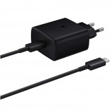 Tinklo įkroviklis 220V Samsung EP-TA845XBE USB C 45W su laidu USB C 1m juodas (black) originalas