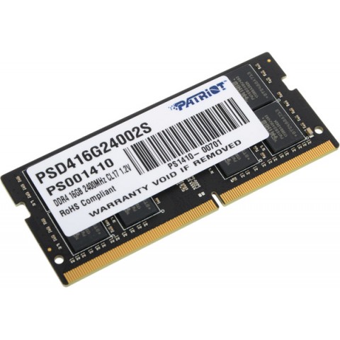 Operatyvioji atmintis (RAM) nešiojamajam kompiuteriui 16GB DDR4 2400MHZ CL17 1.2V Patriot