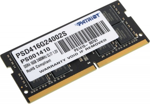 Operatyvioji atmintis (RAM) nešiojamajam kompiuteriui 16GB DDR4 2400MHZ CL17 1.2V Patriot