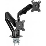 Laikiklis dviems monitoriams 13"- 27", 7kg, juoda Maclean MC-861N