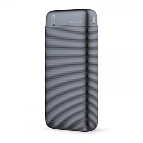 Nešiojamas įkroviklis - akumuliatorius 20000mAh 2xUSB + USB C 2.1A juodas (black) Forever TB-100L