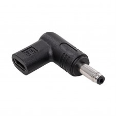 Perėjimas maitinimo šaltiniui nešiojamam kompiuteriui USB C → 4.8x1.7mm HP kampu