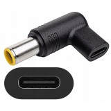Perėjimas maitinimo šaltiniui nešiojamam kompiuteriui USB C → 4.0x1.35mm Asus kampu