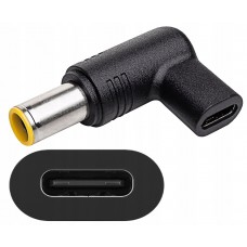 Perėjimas maitinimo šaltiniui nešiojamam kompiuteriui USB C → 4.0x1.35mm Asus kampu