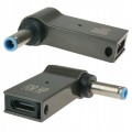 Perėjimas maitinimo šaltiniui nešiojamam kompiuteriui USB C → 4.5x3.0mm HP kampu