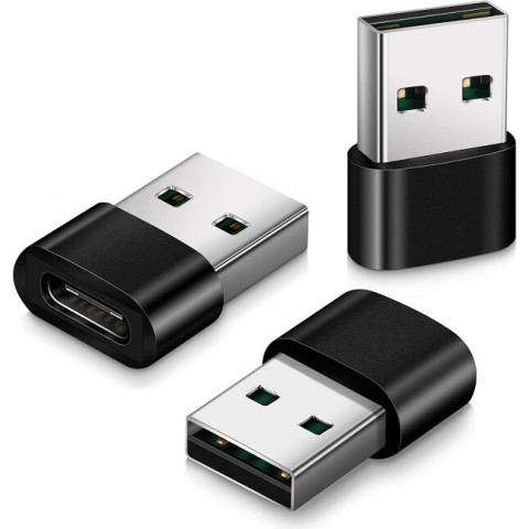 Perėjimas USB → USB C (K-L) juodas (black) OTG