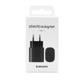 Tinklo įkroviklis 220V Samsung EP-T2510NBEGEU USB C 25W juodas (black) box originalas 