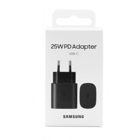 Tinklo įkroviklis 220V Samsung EP-T2510NBEGEU USB C 25W juodas (black) box originalas 