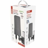 Automobilinė TV antena lauko su 5G filtru, su stiprintuvu (tinka kemperiui) juoda (black) Emos CAMP-V200