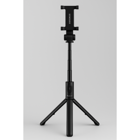 Lazda asmenukei (selfie stick) - trikojis stovas 71cm su nuimamu Bluetooth 5.2 mygtuku Mobeen (Samsung)