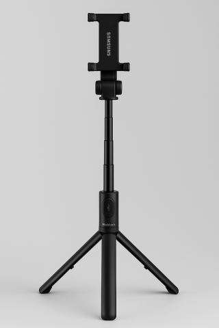 Lazda asmenukei (selfie stick) - trikojis stovas 71cm su nuimamu Bluetooth 5.2 mygtuku Mobeen (Samsung)