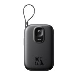 Nešiojamas įkroviklis - akumuliatorius 10000mAh USB + USB C 22.5W su indikatoriumi greito krovimo (QC3.0) su laidu USB C Joyroom JR-PBF17