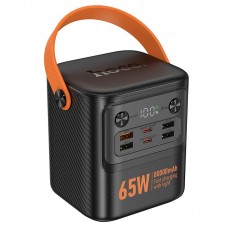 Nešiojamas įkroviklis - akumuliatorius 80000mAh 4xUSB + 2xUSB C 65W su indikatoriumi, su pašvietimu greito krovimo (QC3.0) Hoco J152 Pro