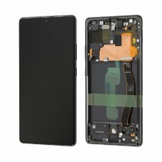 LCD+Touch screen Samsung G770 S10 Lite juodas (black) originalas