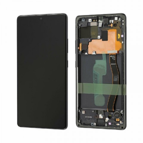 LCD+Touch screen Samsung G770 S10 Lite juodas (black) originalas