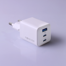 Tinklo įkroviklis 220V USB + 2USB C 65W Forever TC-08-65ACC