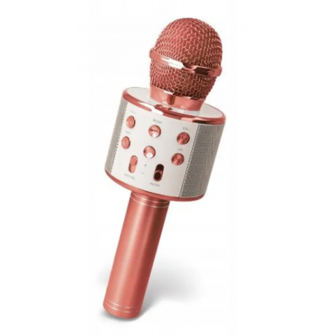 Bevielis mikrofonas su kolonėle Forever BMS-300 rožinis (rose)