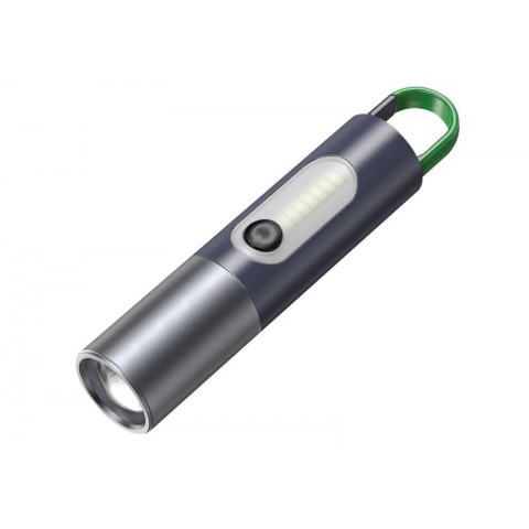 LED žibintuvėlis COB 10W su akumuliatoriumi, ZOOM, 1x18650 LTC