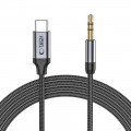 Laidas USB C - 3.5mm 1m pintas juodas (black) Tech-Protect