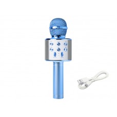 Bevielis mikrofonas su kolonėle mėlynas (blue) Blow PRM402