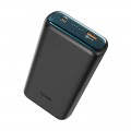 Nešiojamas įkroviklis - akumuliatorius 20000mAh USB C + USB 20W greito krovimo (QC 3.0) juodas (black) Hoco Q1A