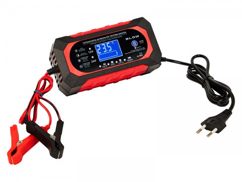 Mikroprocesorinis įkroviklis 220V švino / gelio akumuliatoriams automatinis 12V-24V (10A -5A) Blow Mikroprocesorinis įkroviklis 220V švino / gelio akumuliatoriams automatinis 12V-24V (10A -5A) Blow