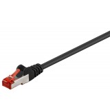 Laidas internetui ekranuotas S/FTP (PiMF) CAT6 0.5m juodas (black) Goobay