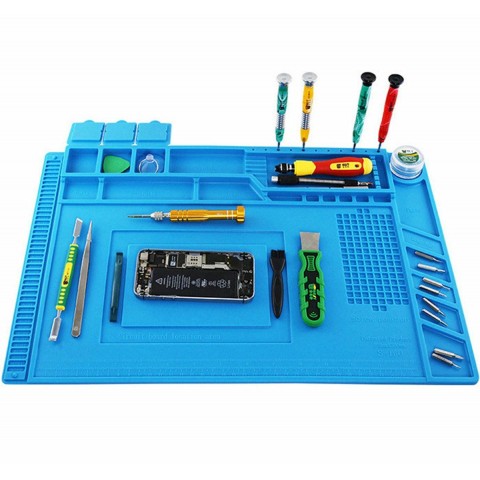 Litavimo padas silikoninis 30x45cm (telefonų, kompiuterių remontui)