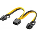 Maitinimo kabelis PCI Express 8pin → 2x6+2pin Goobay