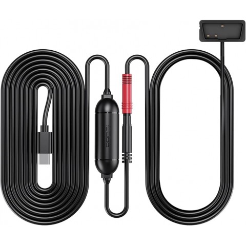 Parkavimo režimo laidas 12-24V 5V su apsauga nuo iškrovimo, su OBD, per USB C DDPAI