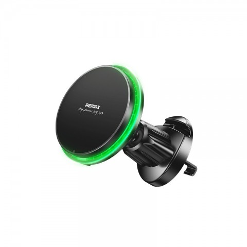 Laikiklis automobilinis magnetinis montuojamas į groteles su bevieliu įkrovikliu 15W Magsafe Remax RM-C01 60874