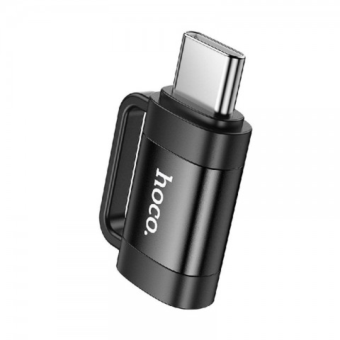 Perėjimas USB C → iPhone (lightning 8pin) (K-L) juodas (black) Hoco UA31E