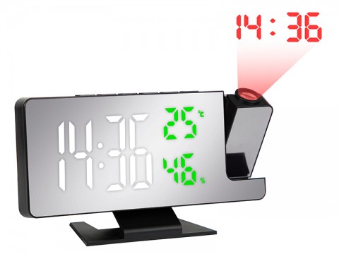 Skaitmeninins laikrodis su termometru, žadintuvu ir projektoriumi Blow CL-02 