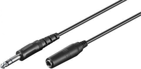 Laidas - ilgiklis 6.35mm stereo - 6.35mm stereo (K-L) 5m Goobay