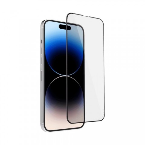 LCD apsauginis stikliukas iPhone Air juodas (black) lenktas