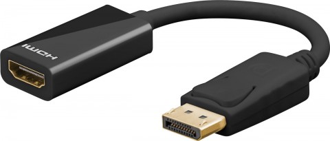 Adapteris - perėjimas DisplayPort → HDMI (K-L) 4K (60Hz) gold Goobay
