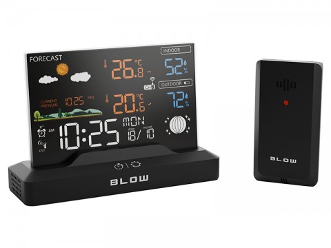 Meteorologinė stotelė su spalvotu LCD ekranu Blow WS104