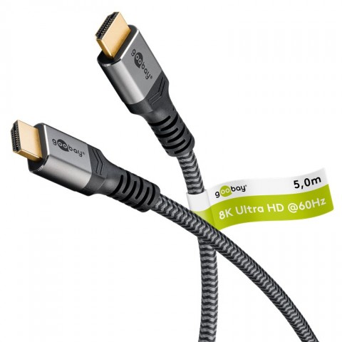 Laidas HDMI - HDMI 8K (60Hz) 2.1v 5m gold Goobay