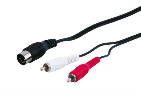 Laidas DIN5 - 2xRCA 1.5m Goobay