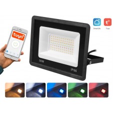 LED lauko šviestuvas RGB 50W Wi-Fi su pultu LTC (Tuya)